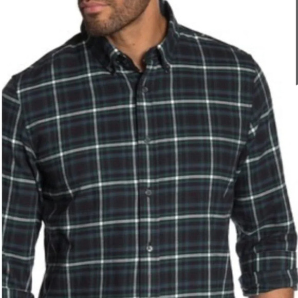 Slate and Stone Mens Small Plaid Button Down shirt - Picture 1 of 5